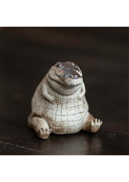 Timsah Heykeli Süsü, Çay Hayvanı Timsah Bebek Heykeli Bahçe Hayvanları Figürü, Reçine Dekor (Yurt Dışından) modelleri