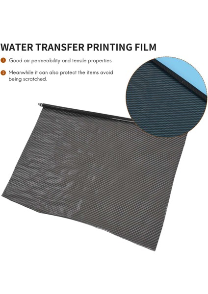 0.5X2M Siyah Karbon Fiber Baskı Su Transferi Daldırma Hidrografik Hidro Film (Yurt Dışından) indirimleri