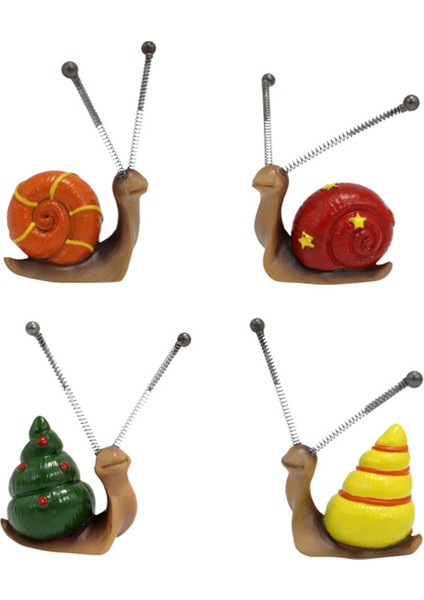 El Yapımı Reçine Bahçe Süsleri Renkli Salyangozlar El Sanatları Bahçe Hayvan Mikro-Peyzaj Dekoratif Uygun (Yurt Dışından)