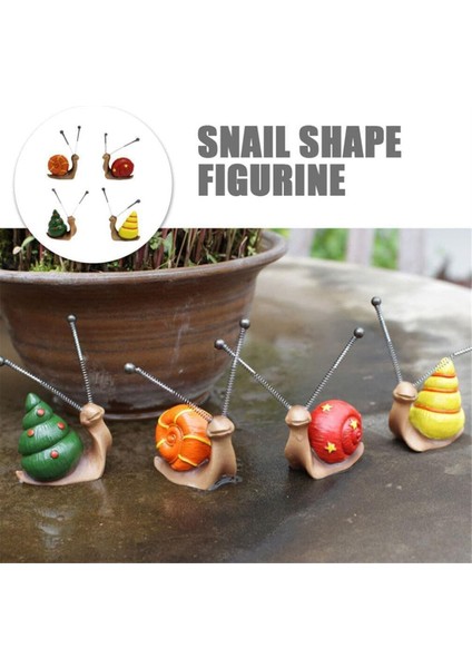 El Yapımı Reçine Bahçe Süsleri Renkli Salyangozlar El Sanatları Bahçe Hayvan Mikro-Peyzaj Dekoratif Uygun (Yurt Dışından) modelleri