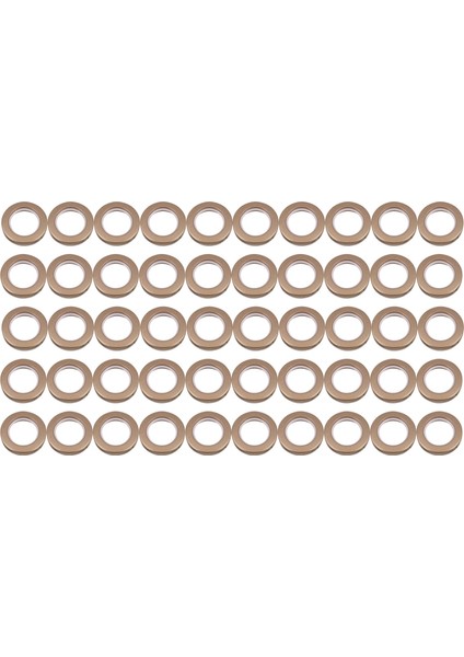 50 Paket Perde Grometi, Iç Çap 43MM Perde Kuşgözü Halkaları Nano Ölçekli Düşük Gürültülü Roma Halkası (Kahve) (Yurt Dışından)