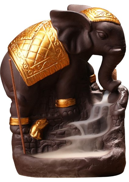 Fil Geri Akış Tütsü Tutucu Tütsü Şelale Brülör Duman Şelale Tütsü Çubukları Brülör Ev Altın (Yurt Dışından)