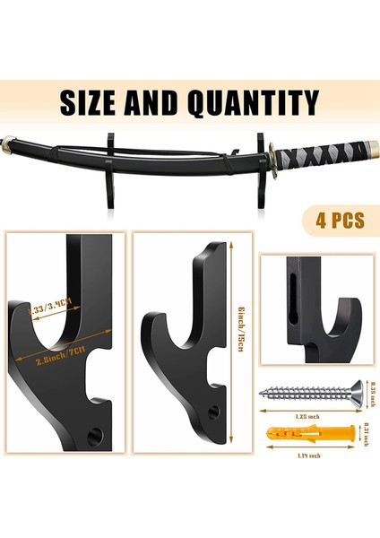 4 Takım Duvara Montaj Ayarlanabilir Tutucu Ahşap Dövüş Sanatları Standı Samuray Duvara Montaj Ekran Malzemeleri (Yurt Dışından) fiyatları