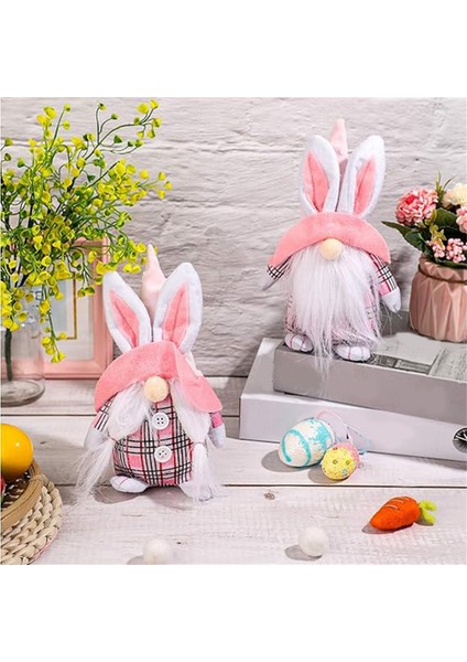 2 Parça Tavşan Cüce Tavşan Paskalya Cüce Cüce Tatil Ev Dekoru Bahar Paskalya Dekorasyonu Koleksiyonluk Heykelcik (Yurt Dışından) fiyatları