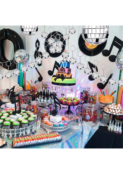 50 Adet Mini Disko Topu Anahtarlık, Aynalı Disko Topu Toplu Anahtarlık Parti Hediyeleri 70'ler 80'ler Disko Parti Malzemeleri (Yurt Dışından) fırsatları