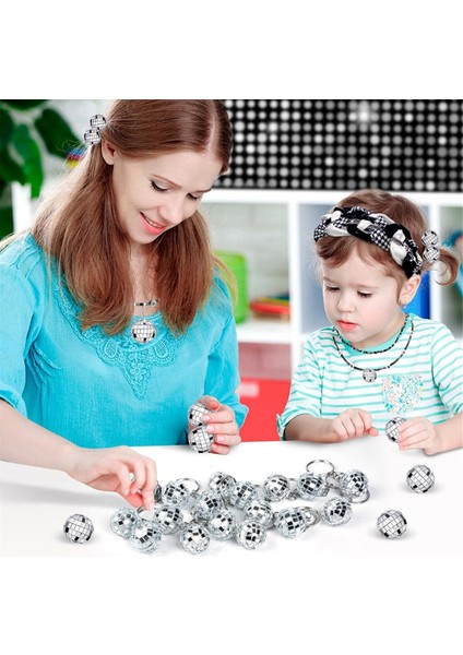 50 Adet Mini Disko Topu Anahtarlık, Aynalı Disko Topu Toplu Anahtarlık Parti Hediyeleri 70'ler 80'ler Disko Parti Malzemeleri (Yurt Dışından) indirimleri