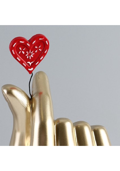 Aşk Jest Tek El Heykeli Altın Süslemeleri, Oturma Odası Için Modern Sanat Reçine Heykel Ev Aksan, Masaüstü (Yurt Dışından) modelleri