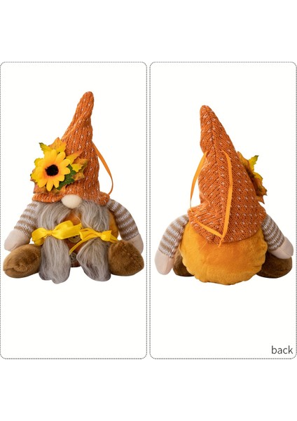 Şükran Günü Dekorasyonu Hasat Mevsimi Akçaağaç Yaprağı Hasır Şapka Rudolf Kısa Bacaklı Bebekgoblin Cüce Bebek (Yurt Dışından) fiyatları