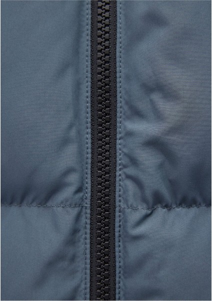 Kapüşonlu Lacivert Şişme Mont 0110349-70501