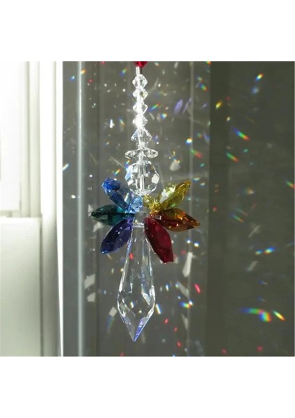 Modern Gökkuşağı Kristal Melek Çakra Suncatcher Araba Charm Kolye Otomatik Dikiz Aynası Asılı Dekor Için - Şeffaf (Yurt Dışından) fırsatları