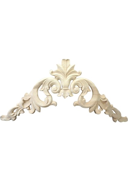 15*15CM Kauçuk Ahşap Oymalı Köşe Onlay Aplike Nefis Boyasız (Yurt Dışından)