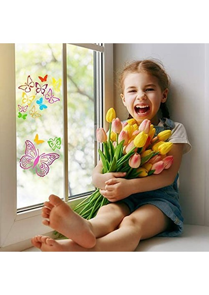 16 Adet Yeniden Kullanılabilir Kelebek Şablonlar Kelebek Şablon Sanat Boyama Boya Zanaat Duvar Dıy Dekor Için Şablonlar (6x6 Inç) (Yurt Dışından) indirimleri