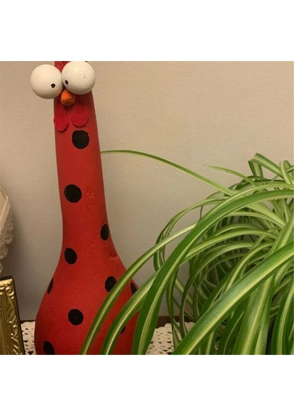 Reçine El Sanatları Reçine Tavuk Süsleri Bahçe Dekorasyon Süsleri Uzun Boyunlu Tavuk Reçine El Sanatları Turuncu (Yurt Dışından) indirimleri