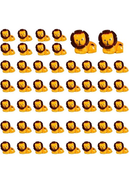 50 Adet Mini Orman Hayvanları Figürleri Reçine Küçük Hayvan Minyatürleri Vahşi Hayvan Minyatür Bahçe Aksesuarları, D (Yurt Dışından)