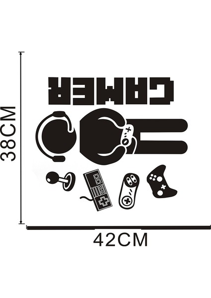 Oyun Çıkartmaları Boys Odası Için Yaratıcı Oyun Duvar Sticker Çocuk Odası Boys Yatak Odası Oyun Odası Duvar Dekor Için (Yurt Dışından) fiyatları