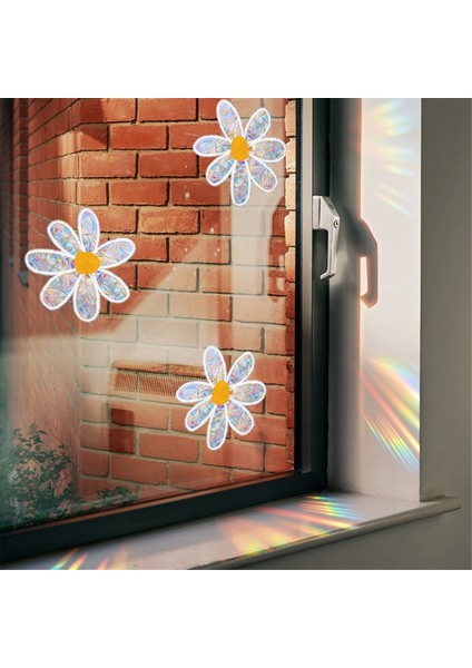Duvar Sticker Pvc Elektrostatik Cam Sticker Pencere Güneş Tutucu Gökkuşağı Prizmaları Çıkartması-Denizkızı (Yurt Dışından) fırsatları