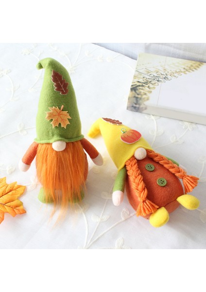 Sonbahar Gnome Kabak Ayçiçeği Isveç Nisse Tomte Cüce Peluş Süsler Noel Sonbahar Şükran Günü Dekor Için B (Yurt Dışından) fiyatları