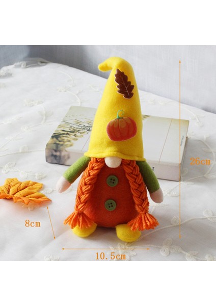 Sonbahar Gnome Kabak Ayçiçeği Isveç Nisse Tomte Cüce Peluş Süsler Noel Sonbahar Şükran Günü Dekor Için B (Yurt Dışından) indirimleri