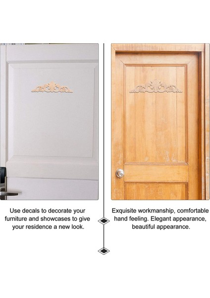 Adet Onlay Ahşap Pervaz Ahşap Aplike Ahşap Çıkartması Oyma Boyasız Uzun Çiçek Kauçuk Ahşap Köşe Mobilya (Yurt Dışından) fırsatları