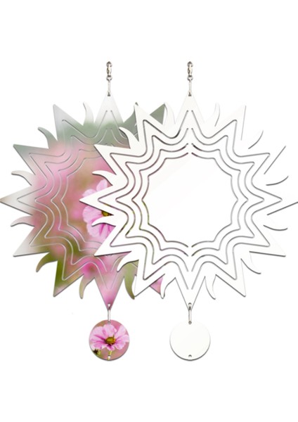 Adet 8 Inç Süblimasyon Rüzgar Spinner Boşlukları 3D Rüzgar Spinners Asılı Rüzgar Spinner Kapalı Açık Bahçe Dekorasyon (Yurt Dışından) fiyatları