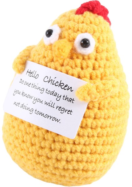 Komik Pozitif Hediyeler Pozitif Kartlı Mini Örme Bebek Yetişkin Çocuklar Için Sevimli Pozitif Hediyeler Aşıklar Doğum Günü, Tavuk (Yurt Dışından) modelleri