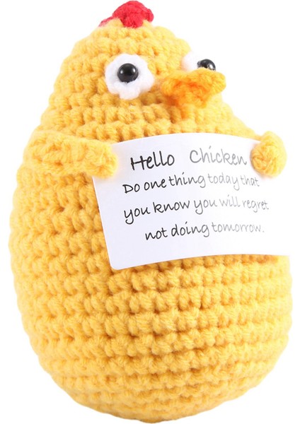 Komik Pozitif Hediyeler Pozitif Kartlı Mini Örme Bebek Yetişkin Çocuklar Için Sevimli Pozitif Hediyeler Aşıklar Doğum Günü, Tavuk (Yurt Dışından) fırsatları