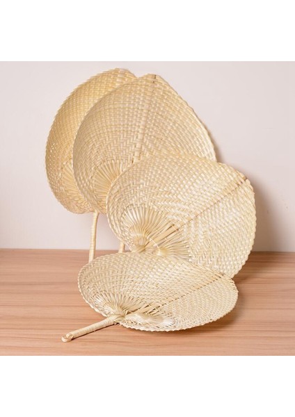 12 Adet Saf El Yapımı Dıy Kalp Şeklinde Bambu Dokuma Fan Yaz Soğutma Fanı Çin Tarzı El Fan El Hayranları Düğün Ürünleri (Yurt Dışından) indirimleri