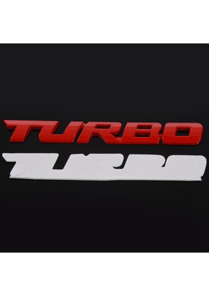 Turbo Evrensel Araba Motosiklet Oto 3D Metal Amblem Rozet Çıkartması Etiket, Kırmızı (Yurt Dışından) fırsatları