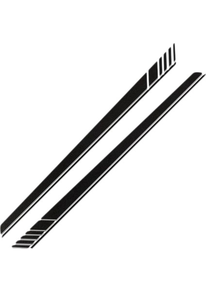 Vinil Vücut Çıkartmaları Spor Yarış Uzun Amg Evrensel Dıy Styling Araba Çıkartmaları Şerit 2 Adet 220X14 cm (Yurt Dışından)