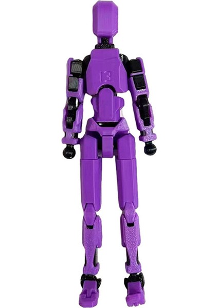 Çok Eklemli Hareketli Robot 3D Baskılı Manken Kukla Aksiyon Figürleri Oyunu Çocuk Yetişkin Dekompresyon Araçları, Mor (Yurt Dışından) fiyatları