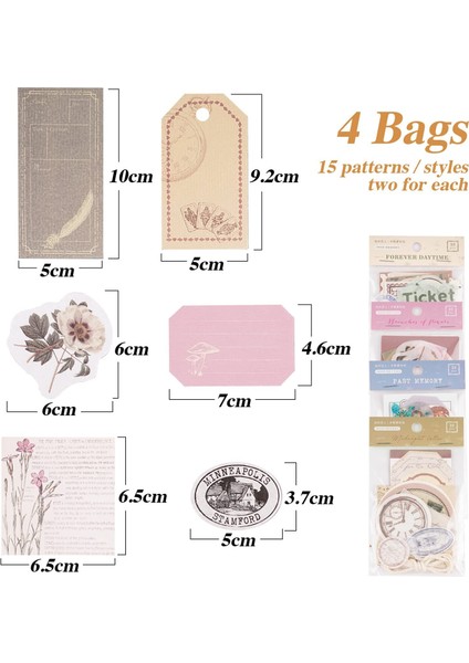 120 Adet Scrapbook Washi Kağıt Etiketleri Not Dekorasyon Etiketi Planlayıcı Etiketi Scrapbook El Sanatları Kendin Yap Için Kendinden Yapışkanlı (Yurt Dışından) fiyatları