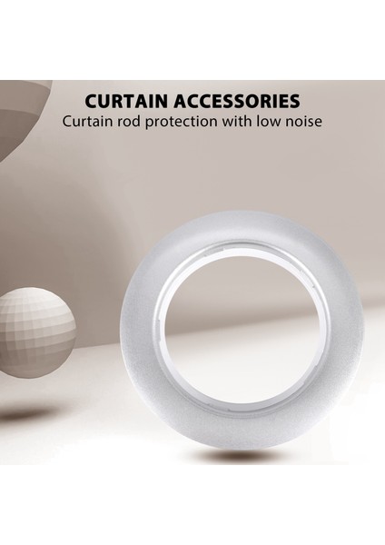 50 Paket Perde Grommet, Iç Çap 43MM Perde Kuşgözü Halkaları Nano Ölçekli Düşük Gürültülü Roma Halkası (Gümüş) (Yurt Dışından) modelleri
