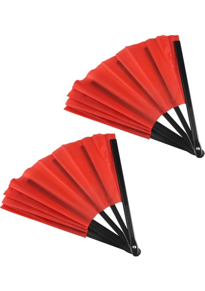 2 Adet Büyük Katlanır Yelpaze Naylon Kumaş Elde Taşınabilir Katlanır Yelpaze Çin Kung Fu Tai Chi Yelpaze Dekorasyonu Katlanır El Yelpazesi Parti Hediyeleri Için (Kırmızı) (Yurt Dışından) fiyatları