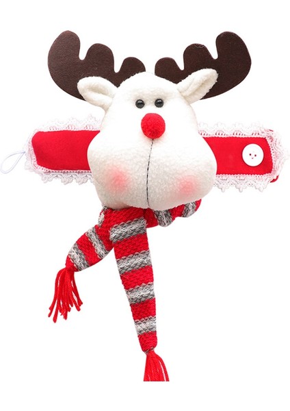 Noel Pencere Perde Tiebacks Süslemeleri Sevimli Bebek Kanca Ev Tatil Için Noel Accesorios Dekor Perde A (Yurt Dışından)