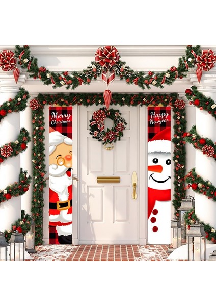 Noel Baba Noel Kapı Banner Merry Christmas Dekor Ev Için 2022 Noel Süs Noel Navidad Hediye Yeni Yıl (Yurt Dışından) fiyatları
