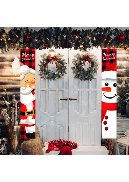 Noel Baba Noel Kapı Banner Merry Christmas Dekor Ev Için 2022 Noel Süs Noel Navidad Hediye Yeni Yıl (Yurt Dışından) modelleri