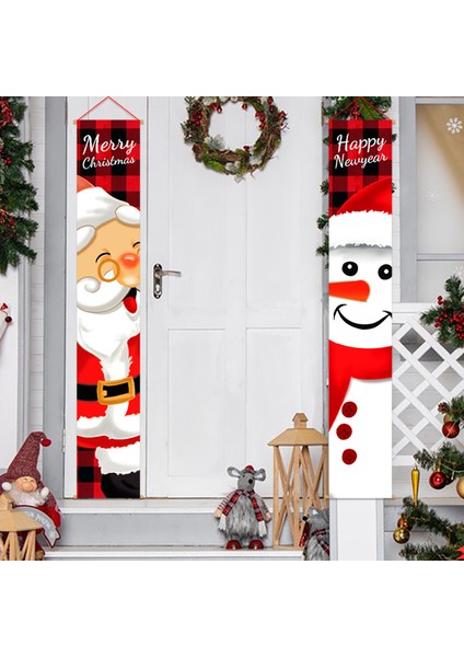 Noel Baba Noel Kapı Banner Merry Christmas Dekor Ev Için 2022 Noel Süs Noel Navidad Hediye Yeni Yıl (Yurt Dışından) fırsatları