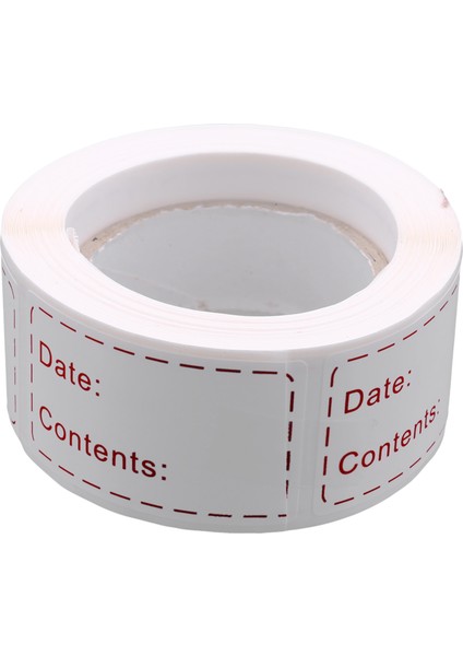 300 Adet Çıkarılabilir Dondurucu Etiketleri 1x3 Inç Gıda Depolama Çıkartmalar, Buzdolabı Dondurucu Kağıt Etiket Kolay Temizlenebilir (Yurt Dışından)