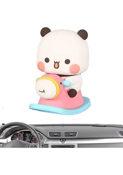 Sevimli Panda Ayı Heykeli, Sevimli Gösterge Paneli Dekorasyonu, Masa Dekoru Masa Üstü Süsleri Sevimli Araba Dekoru (Yurt Dışından) modelleri