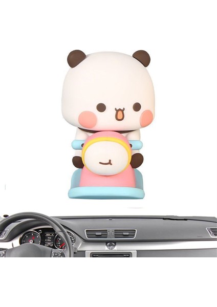 Sevimli Panda Ayı Heykeli, Sevimli Gösterge Paneli Dekorasyonu, Masa Dekoru Masa Üstü Süsleri Sevimli Araba Dekoru (Yurt Dışından) indirimleri