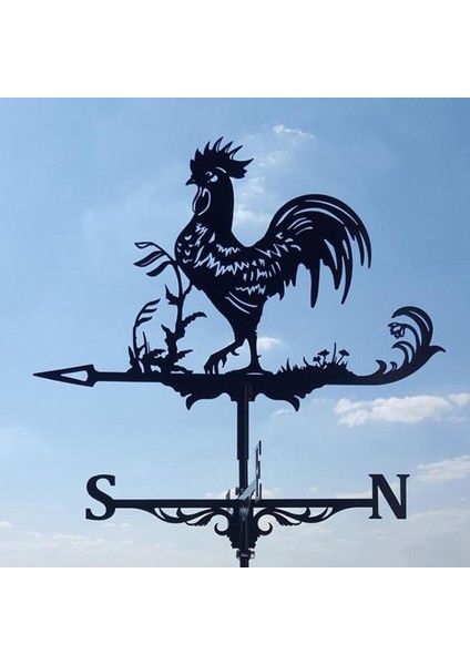 Çiftlik Paslanmaz Çelik Ev Rüzgar Gülü Rüzgar Yönü Göstergesi Yard Ölçme Araçları Açık Horoz Hayvan Braketi (Yurt Dışından) fiyatları