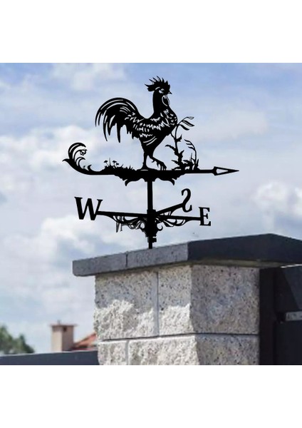 Çiftlik Paslanmaz Çelik Ev Rüzgar Gülü Rüzgar Yönü Göstergesi Yard Ölçme Araçları Açık Horoz Hayvan Braketi (Yurt Dışından) indirimleri