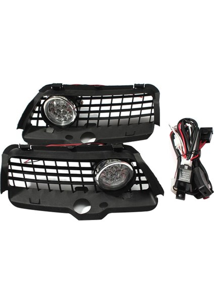 Araba Tampon LED Sis Işık Lambası Izgara Kapağı Korumak Vw Mk3 Golf Jetta 1992 1993 1994 1995 1996 1997 1998 (Yurt Dışından)