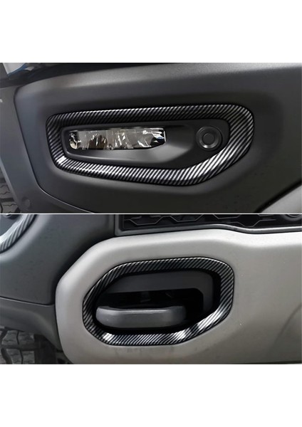 Dodge Ram 1500 Trx 2021-2023 Araba Ön Sis Lambası Kapağı Trim Aksesuarları Abs Karbon Fiber 4 Adet (Yurt Dışından) modelleri