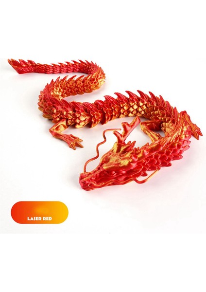 60CM 3D Baskılı Ejderha Çin Ejderhası Süsleri 3D Baskılı Eklemli Çin Ejderhası Balık Tankı Peyzaj Dekorasyonu,c (Yurt Dışından) fırsatları