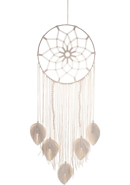 Makrome Rüya Yakalayıcı Büyük Duvar Askılı El Yapımı Rüya Yakalayıcı Boho Püsküller Yatak Odası Oturma Odası Dekorasyonu Hediyesi (Yurt Dışından)