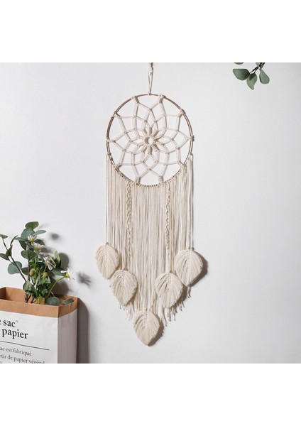Makrome Rüya Yakalayıcı Büyük Duvar Askılı El Yapımı Rüya Yakalayıcı Boho Püsküller Yatak Odası Oturma Odası Dekorasyonu Hediyesi (Yurt Dışından) fırsatları