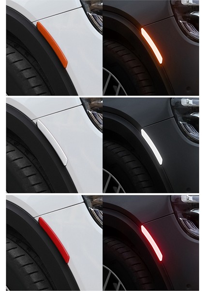 2 Adet Araba Tekerleği Kaş Yansıtıcı Etiket Trim Evrensel Araba Reflektör Şeridi-Güvenlik Uyarı Bandı Yansıtıcı Etiket C (Yurt Dışından) indirimleri