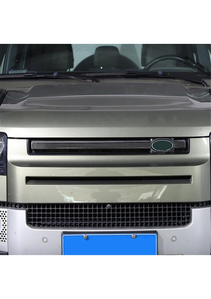 Land Rover Defender 90 110 130 2020-2024 Ön Tampon Orta Izgara Kapağı Döşeme Iç Aksesuarlar Için Karbon Fiber (Yurt Dışından) fırsatları