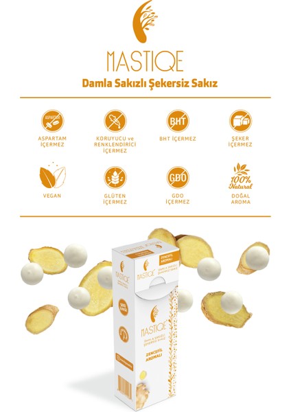 Damla Sakızlı Şekersiz Sakız 20 gr x 12 Adet Zencefil fırsatları